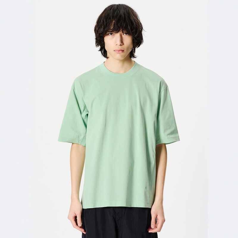 GOLDWIN Fine Tricot T-shirt 26SS 纯棉机能吸汗速干宽松短袖T恤 - 实物图