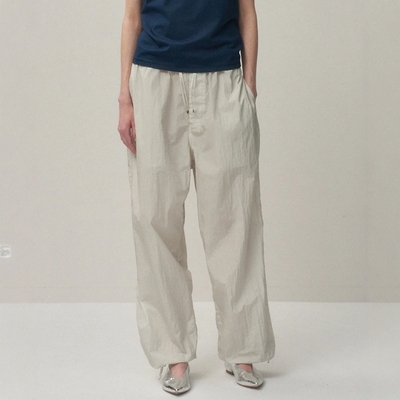 ATON军事风尼龙染色抽绳长裤