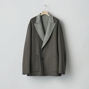 Lapel Peak Jacket 25AW 夹克 ssstein 羊毛双面剑领西装 Cashmere