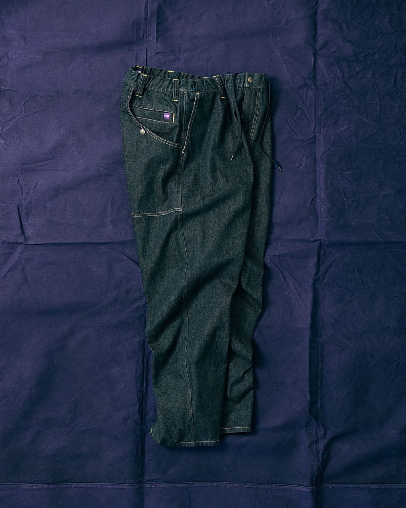 tnf denim field pants 23aw北面紫标复古速干机能宽松工装牛仔裤