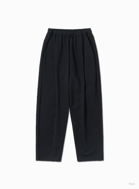 BATONER COTTON NYLON ONE TUCK EASY PANTS26SS棉尼混纺单褶西裤