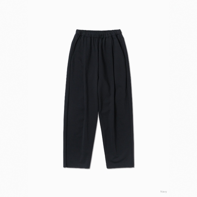 BATONER匹马棉尼龙混纺单褶西裤