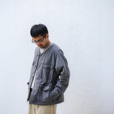 nanamica复古做旧抽绳棉服夹克