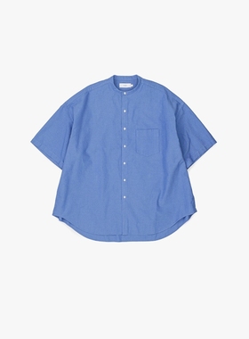 Graphpaper Oxford Band Collar Shirt 25SS 牛津布立领短袖衬衫