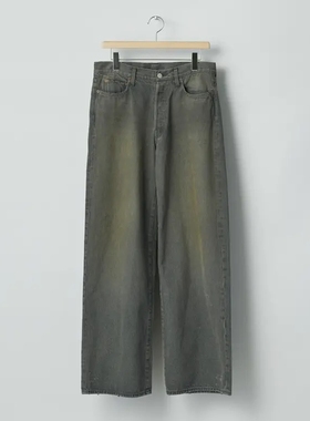 ssstein Loose Denim Jeans 26SS 定番石洗染色做旧直筒牛仔裤