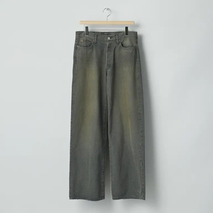 Loose 定番石洗染色做旧直筒牛仔裤 Denim 26SS Jeans ssstein