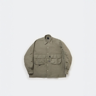 DAIWA PIER39 SPORTS OPEN COLLARSHIRT25SS复古口袋运动长袖衬衫