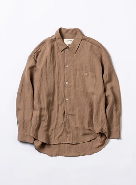 ANACHRONORM RAYON ReSIZE LONG SHIRTS 24SS 丝麻混纺宽松衬衫