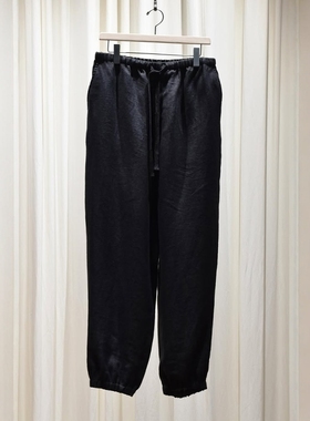 COMOLI Canapa drawstring pants 25SS 亚麻宽松抽绳收脚长裤