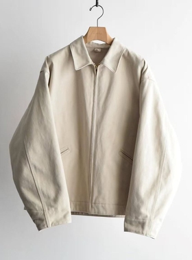 COMOLI Zip Short Jacket 25AW 棉质斜纹布短款拉链工装夹克