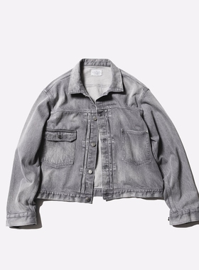 Unlikely Trucker Jacket Denim 25AW 复古做旧水洗灰色牛仔夹克