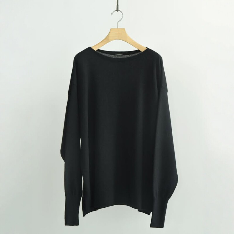 COMOLI Cashmere Washi Komori Knit 26SS和纸羊绒混纺圆领针织衫