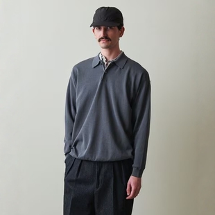 LOOSE POLO 25SS Steven 衬衫 60HYTWST 强捻棉针织宽松长袖 Alan
