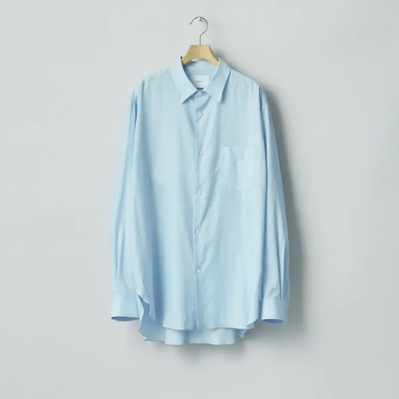 ssstein Cotton Silk Regular Collar Shirt26SS真丝混纺宽松衬衫