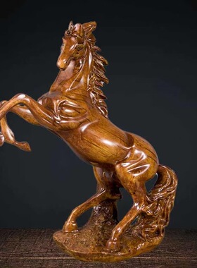 树脂金马摆件马到成功办公室家居装饰品生肖马工艺品风水摆设