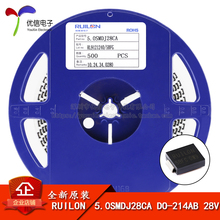 原装正品 5.0SMDJ28CA DO-214AB 28V双向TVS瞬变抑制二极管车规级