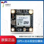 Module định vị gps Mô-đun định vị kép Wildfire/GPS + Beidou ATGM332D với ăng-ten hoạt động định vị chính xác cao 2,5 mét Module định vị gps Module định vị gps
