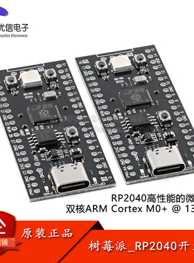 RP2040开发板双核Cortex M0+处理器核心板系统板模块 黑板
