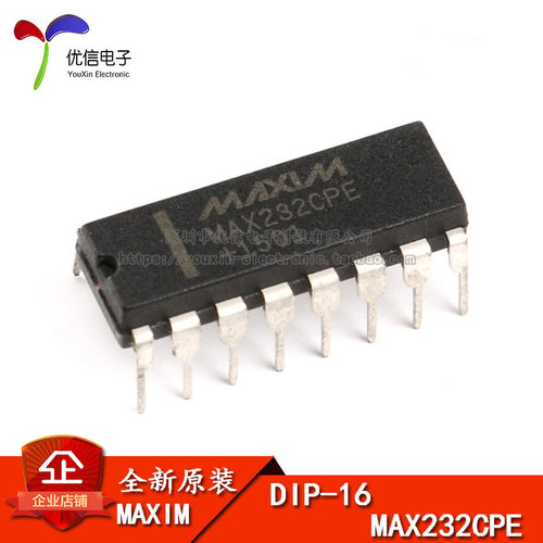 MAX232CPE+DIP-16MAXIM芯片