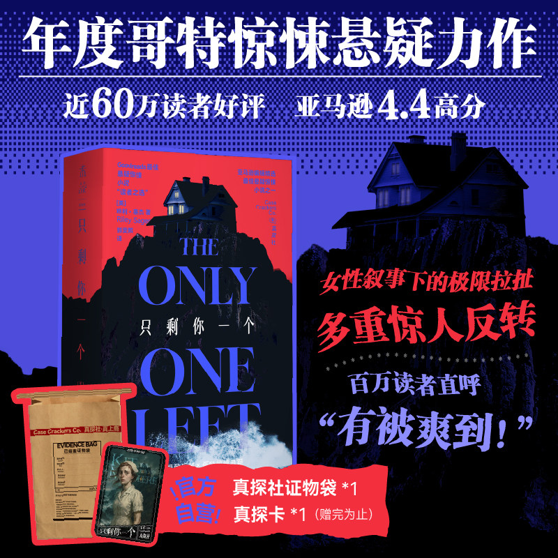 【官方限赠】只剩你一个 当代哥特悬疑力作 反转多到“不合常理”密集程度令人直起鸡皮疙瘩！沉浸式惊悚体验欧美悬疑侦探推理小说