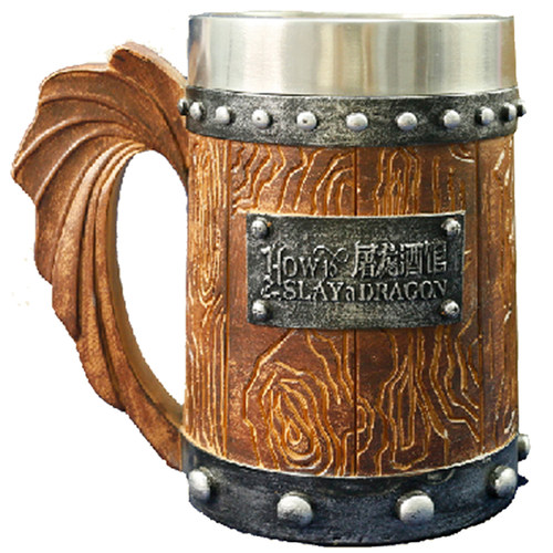 【周边】「流浪者之歌」大容量麦芽酒杯 ：《如何屠龙》周边中世纪英雄冒险指南 黑暗时代邪龙降临，成为曙光吧，英雄！