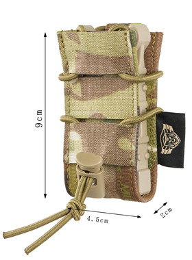 Frontac 9mm/.45快拔MOLLE单联工具包手电筒包弹力自适应 FG