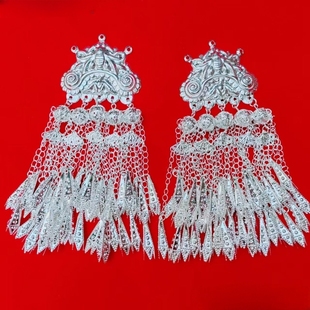 新款苗族银饰围腰链头布依族围腰链项链少数民族服装配饰辅料