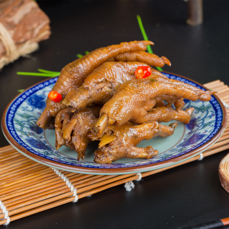 金信源酱板鸡爪卤味香辣麻辣鸡爪香辣味五香包邮糟卤泡椒