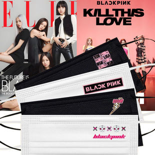 blackpink新款口罩专辑周边Lisa朴彩英金智秀金珍妮粉丝应援定制