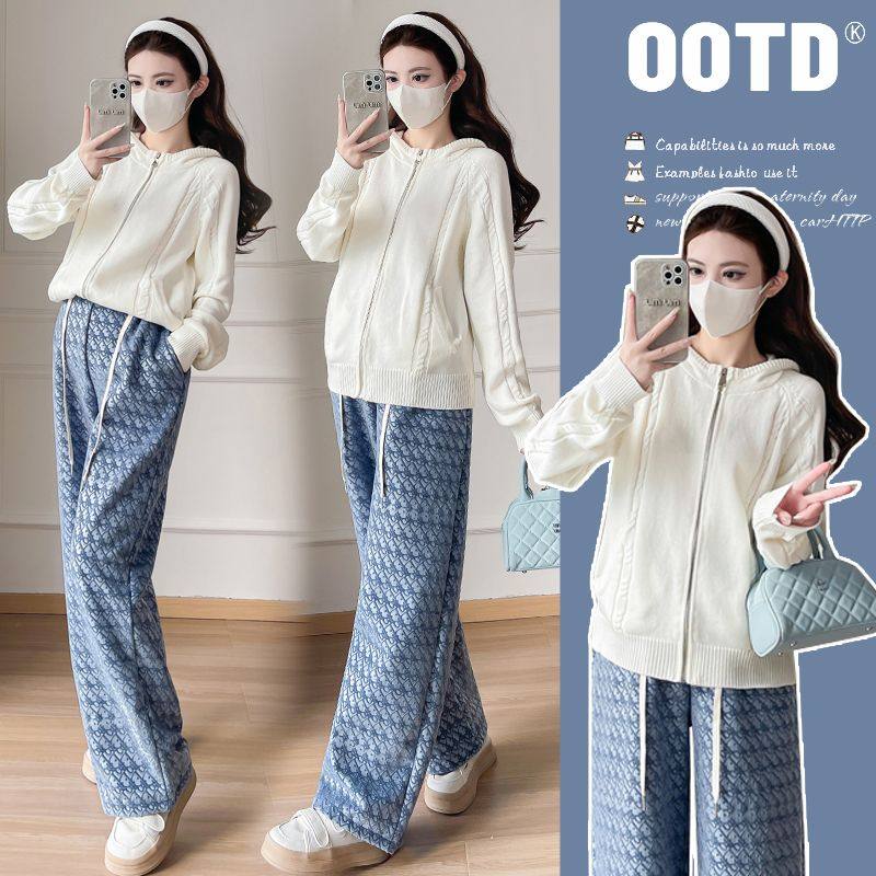 2024冬季新品孕妇时尚休闲显瘦百搭孕妇字母裤,孕妇装/孕产妇用品/营养,孕妇休闲裤,淘宝优惠券,粉丝福利购,淘宝优惠卷