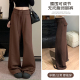 无托腹秋冬孕妇裤 2025新款 外穿咖色抽绳休闲裤 春秋季 子 孕妇阔腿裤