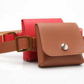 女士装 跨境爆款 腰包钥匙手机两用 女式 饰细皮带 百搭复古腰带包