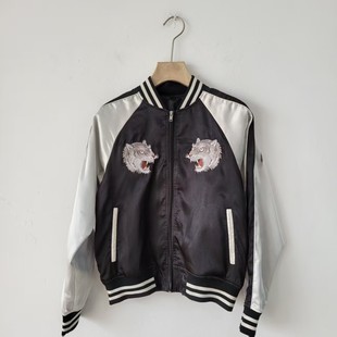 飞行员夹克外套 西装 5款 复古运动风老虎刺绣棒球服男女同款