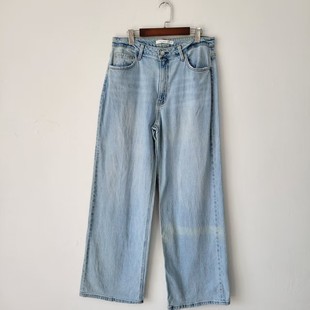 日单新款 女长裤 春秋季 纯色宽松直筒牛仔裤 休闲百搭显瘦女新款 5款