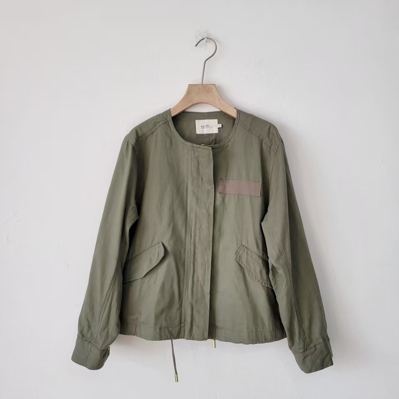 5款日单秋冬季复古工装风军绿色圆领拉链夹克女宽松长袖通勤外套,女装/女士精品,汉服上装,淘宝优惠券,粉丝福利购,淘宝优惠卷