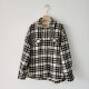 日单春秋季 复古格纹衬衫 女宽松长袖 7款 通勤外套时尚 单排扣上衣女