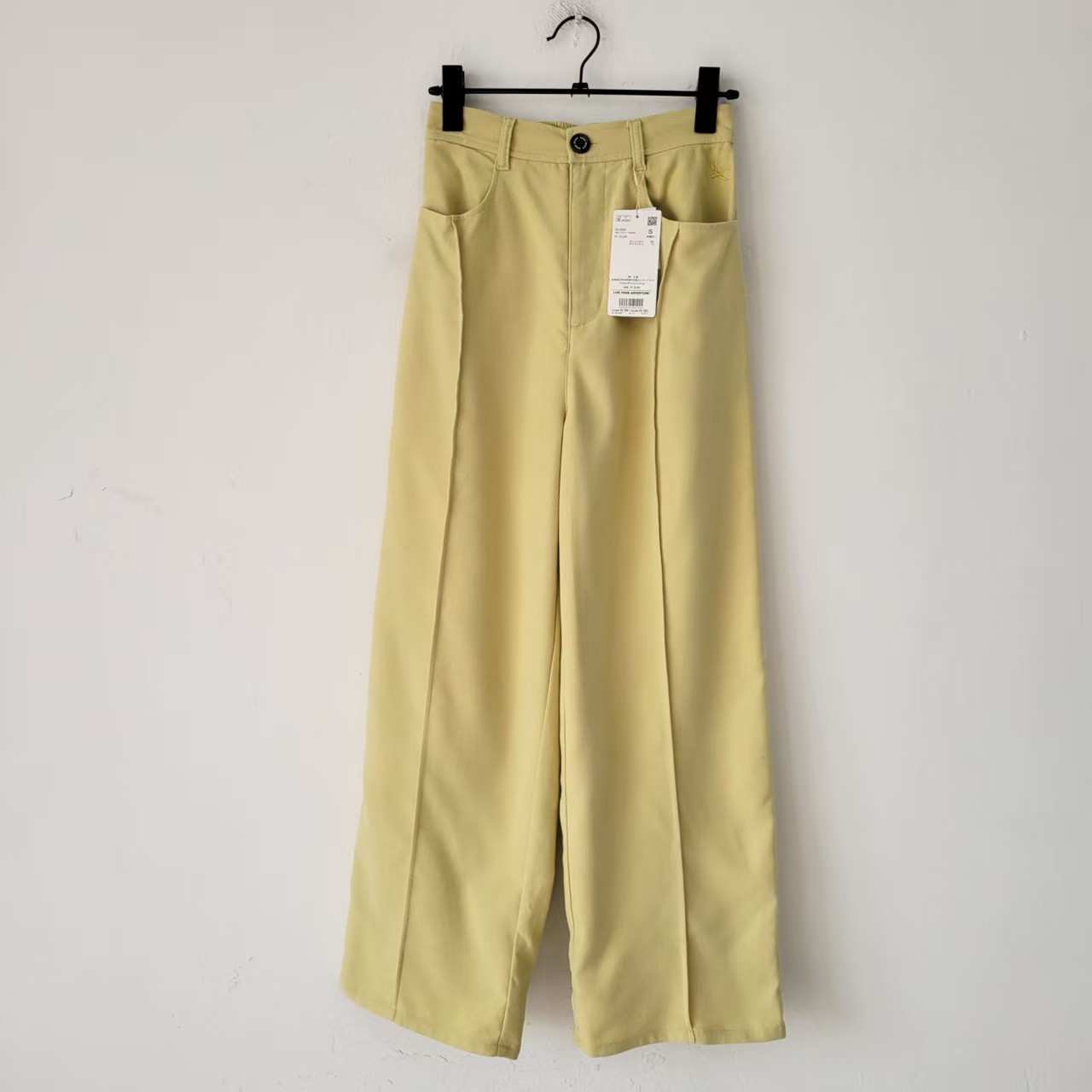 6款日单高腰显瘦阔腿裤女夏季通勤休闲长裤宽松直筒卡其色裤子