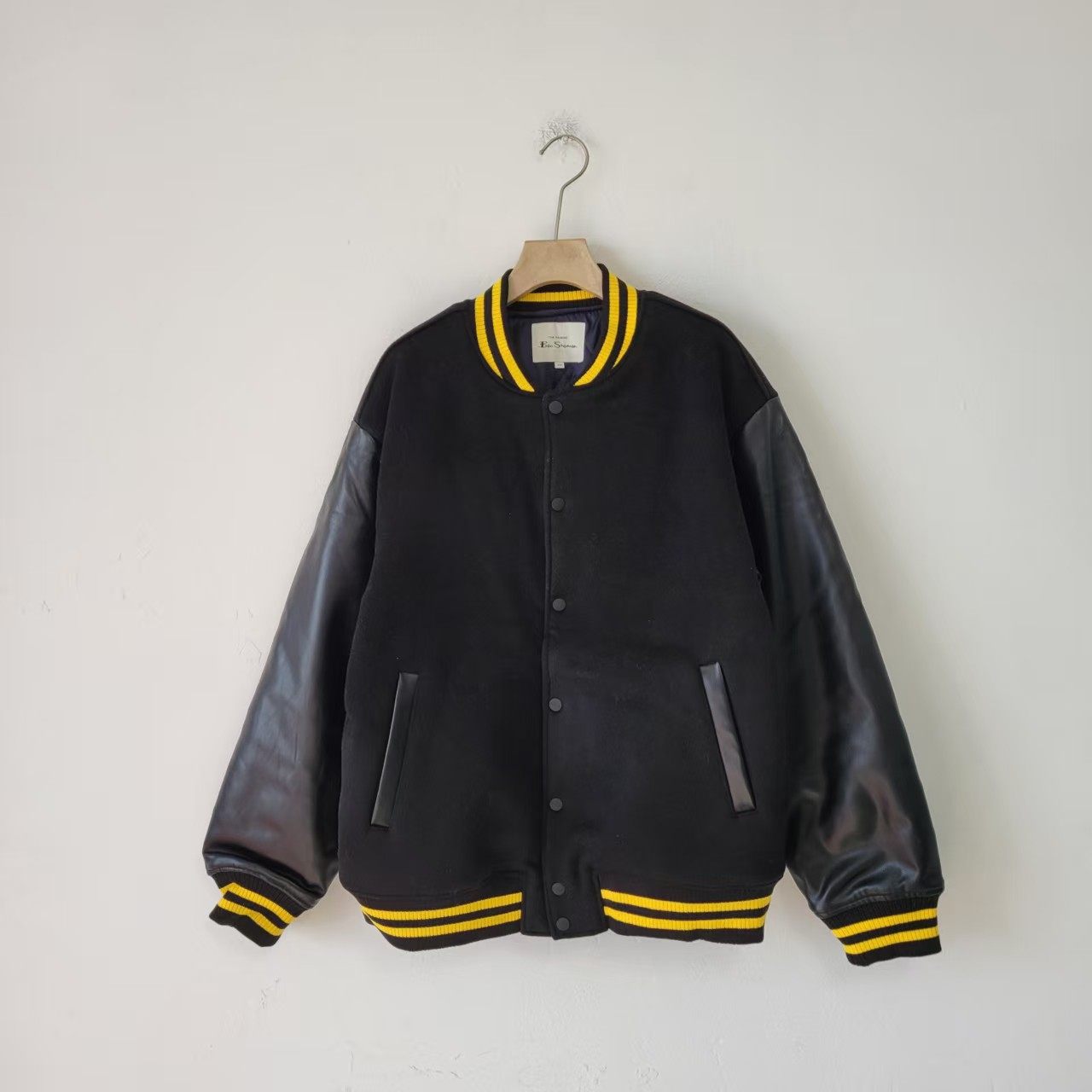 出口韩国夹棉棒球服男秋冬款拼接夹克男女美式复古校园风棉服外套