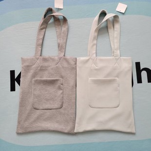 日单布包女大学生上课单肩布袋包口袋手拎文艺ins韩风手提通勤包