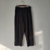 人气款 春秋季 压褶宽松慵懒坠感西裤 3个款 男阔型高级感纯色休闲裤