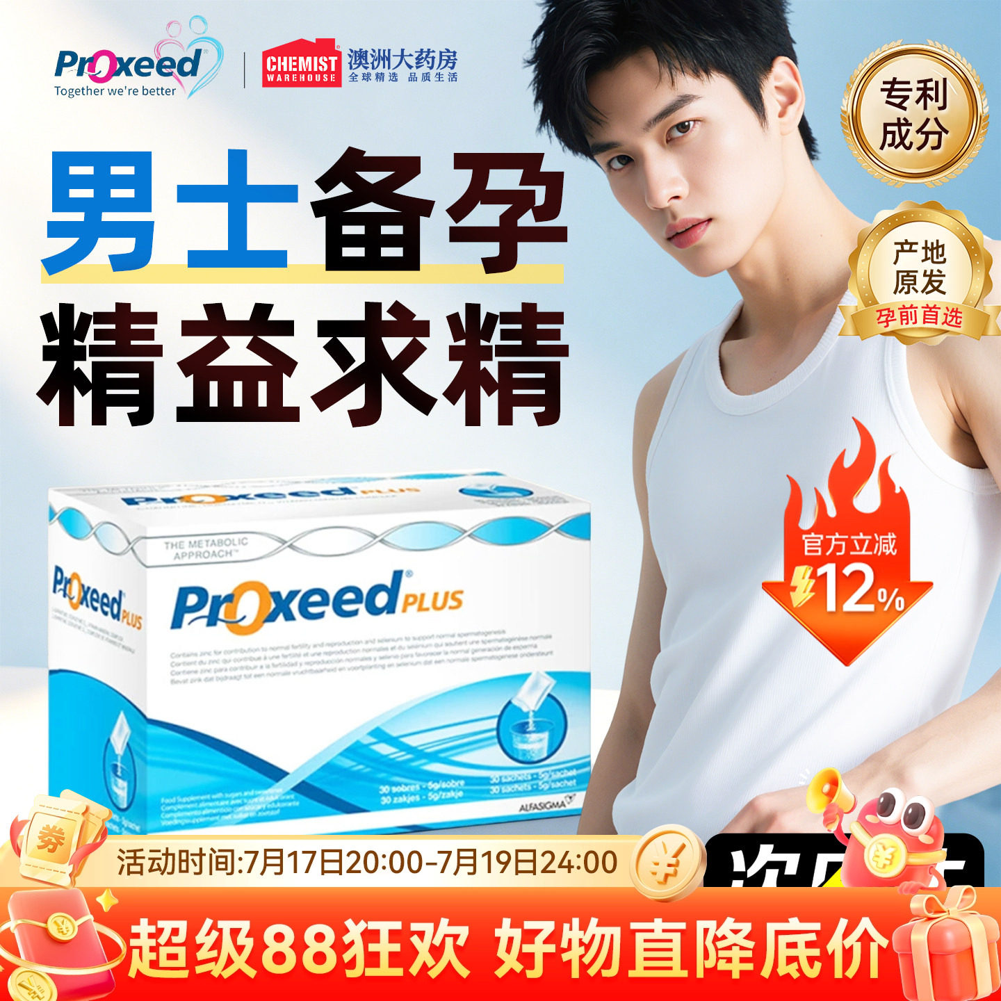 Proxeed男版意大利进口PLUS版