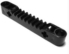 国产科技积木 1x7齿轮架 兼容乐高87761(4562009)