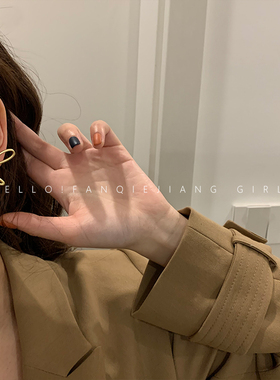 高级感蝴蝶结耳钉气质精致2020新款潮简约冷淡风法式网红女ins风