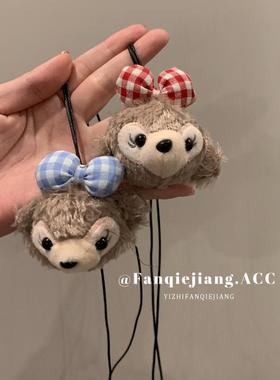 一只番茄酱超可爱秋冬毛绒绒小熊项链毛衣链