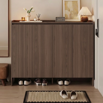 欧松板鞋柜家用门口入户楼道鞋柜储物柜入门一体靠墙门外走廊鞋架