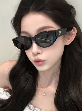 复古辣妹猫眼墨镜女高级感太阳镜