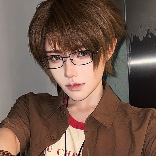 cos二次元斯文痞帅金丝边眼镜框
