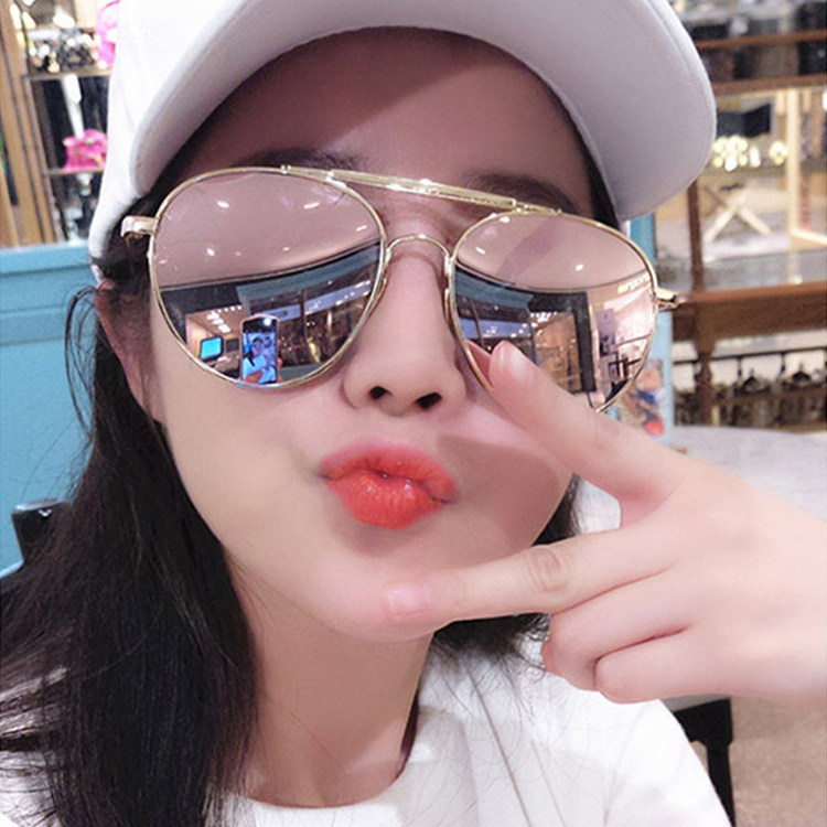 2019 new pattern the republic of korea Pink Polarized Sunglasses Star Round face glasses lovers Yurt Sunglassesin the  ZIPPO/Swiss Army Knife/Glasses , Sunglasses  category - from Buy2taobao.com to provide professional Taobao agent buy service