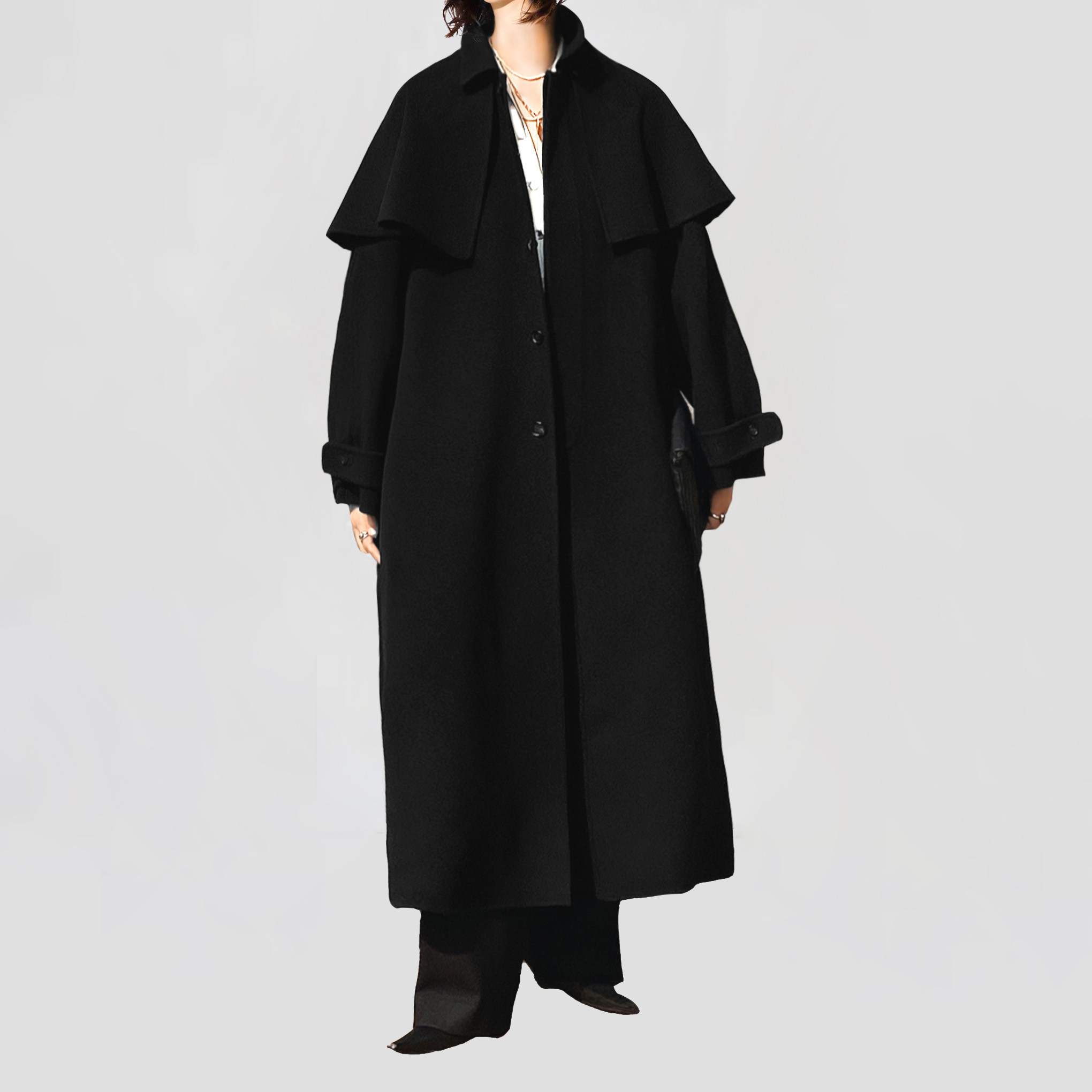 陈小满原创设计精纺澳洲羊绒双面毛呢外套女高级感2025秋冬大衣,女装/女士精品,毛呢外套,淘宝优惠券,粉丝福利购,淘宝优惠卷