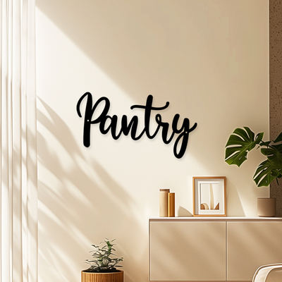 简约铁艺字母壁饰厨房餐厅背景墙